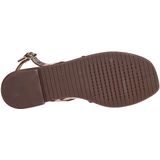 GEOX - Sozy - Platte Leren Sandalen - Goudkleur - Leer