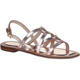 GEOX - Sozy - Platte Leren Sandalen - Goudkleur - Leer