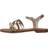 Geox - D Maddalusiac - Slide Sandalen - Lt Gold - Ademend