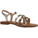 Geox - D Maddalusiac - Slide Sandalen - Lt Gold - Ademend