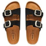 GEOX - Brionia - Muiltjes - Zwart - Leer