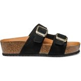 GEOX - Brionia - Muiltjes - Zwart - Leer