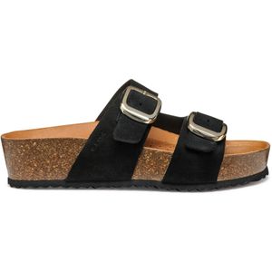 GEOX - Brionia - Muiltjes - Zwart - Leer