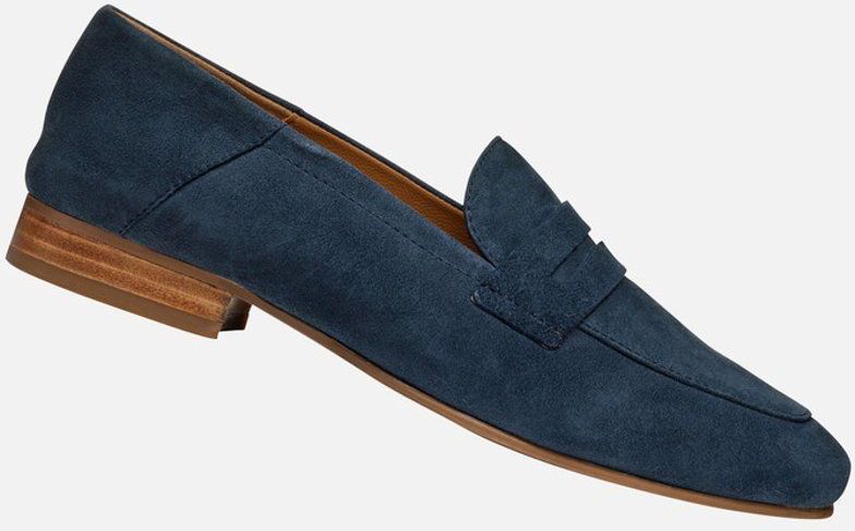 GEOX - Mantinea - Loafers - Marineblauw - Suèdeleer