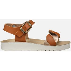 GEOX - SANDAAL COSTAREI - Sandalen - Biscuit/Rozegoud - Lederlook