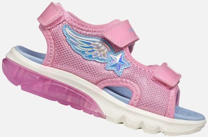 Geox - J Ciberdron G - Sandaal - Roze/Lt Sky - Synthetisch - Klittenbandsluiting