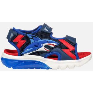 GEOX - CIBERDRON - Sandalen - Marineblauw/Rood - Mesh/Lederlook