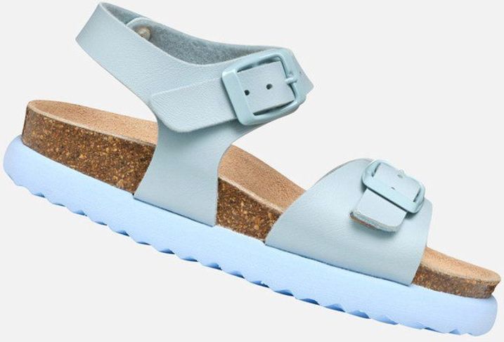 GEOX - Bubblebow - Sandalen - Azuurblauw - Lederlook