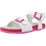 GEOX - ADRIEL TIENERS - Sandalen - Wit/Fuchsia - Lederlook