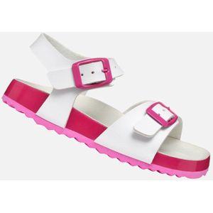 GEOX - ADRIEL TIENERS - Sandalen - Wit/Fuchsia - Lederlook