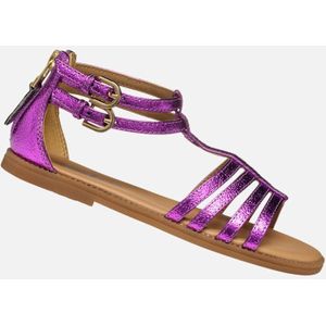 GEOX - SANDAAL KARLY - Sandalen - PAARS - Metallic Lederlook