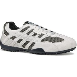 Geox - U Snake Original - Leren Herentrainers - Wit - Comfortabele Schoenen