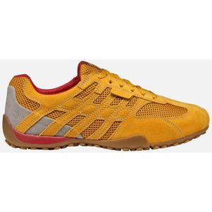 GEOX - SNAKE ORIGINAL - Sneakers - OKERGEEL - Suède en Mesh