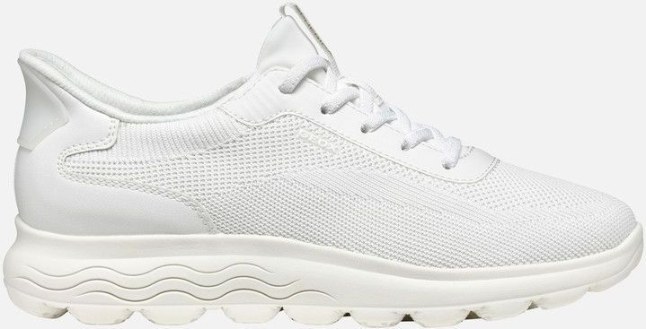 Geox - Spherica Plus - Damestrainers - Wit - Ademend en Ultra-Dempend