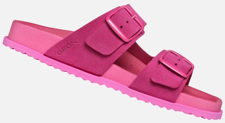 GEOX - SANDYBETT - Sandalen - Fuchsia - Suède