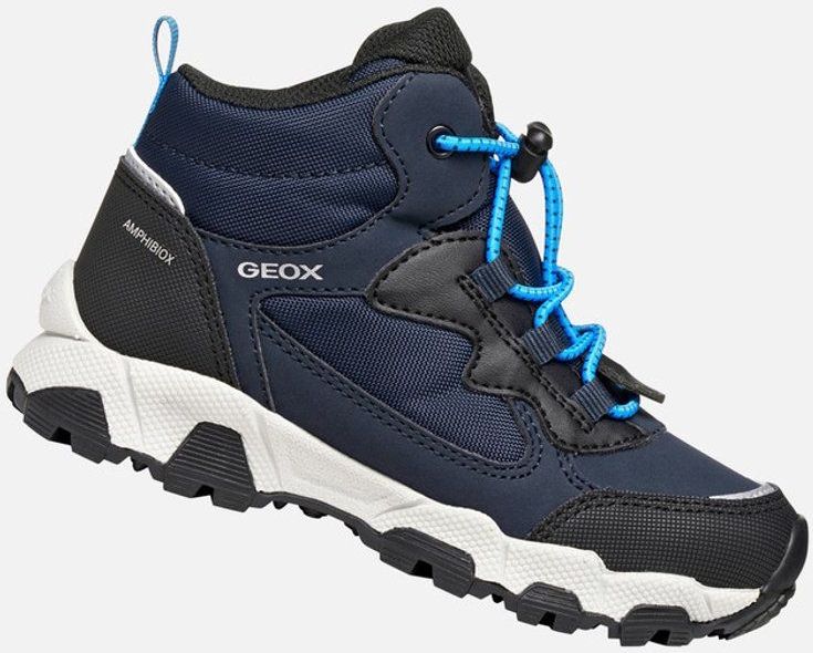 Geox - Magnetar ABX - Kindertrainers - Legergroen en Limoengroen - Halfhoog