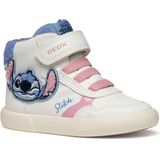 Geox - Gisly - Sneakers - Wit en Lichtblauw - Voor Meisjes