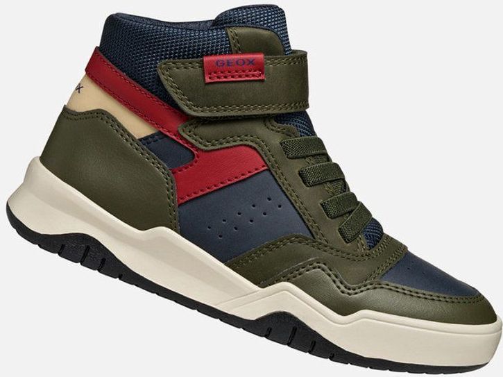 GEOX - J PERTH - Baskets - Kaki - Lage Schoenen voor Jongens