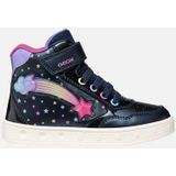 GEOX - Sneakers met LED - Marineblauw - Polyurethaan