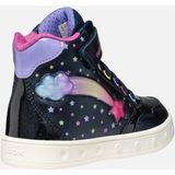 GEOX - Sneakers met LED - Marineblauw - Polyurethaan