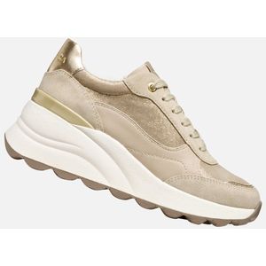 Geox - Spherica EC13 - Sneakers - Licht Goud en Beige - Dames