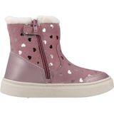 Geox - Nashik - Enkellaarsjes - Donkerbeige - Geweven Leer