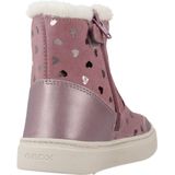 Geox - Nashik - Enkellaarsjes - Donkerbeige - Geweven Leer