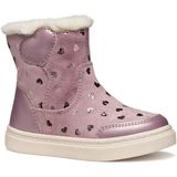 Geox - Nashik - Enkellaarsjes - Donkerbeige - Geweven Leer