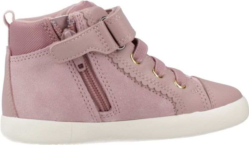 GEOX - Gisli - Hoge Sneakers - Roze - Leer