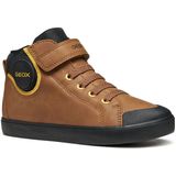 Geox - Gisli - Sneakers - Grijs - Gewaxt Leer - Nylon