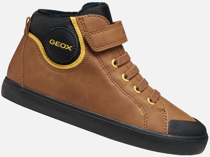 Geox - J Gisli Boy - Sneakers - Bruin - Materiaal: Lichte Schoen