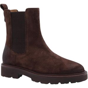 GEOX - Norize - Halfhoge Laarzen - Donkerkastanje - Suède