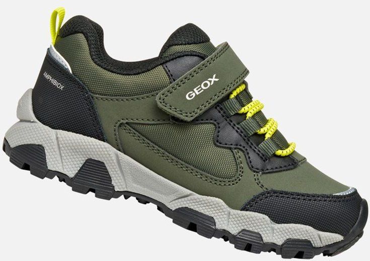 Geox - Magnetar - Sneakers - Marineblauw en Bruin - Waterdicht