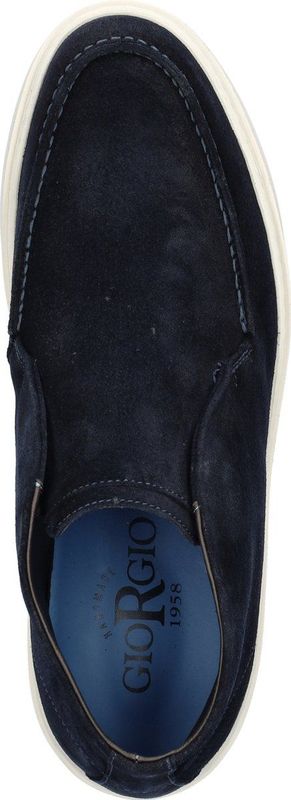Giorgio - Instapschoen - Blauw - Suède - Gevoerd met Leer