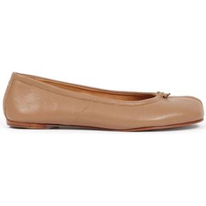 Maison Margiela, Tabi Ballet Flat in Roze Bruin, Dames, Maat:35 EU