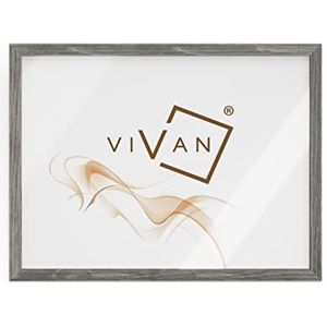 VIVAN Plexiglas E Retro posterlijst, houtgrijs, A4