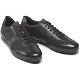 Geox - U Wells A - Sneakers - Zwart - Ademend - Vetersluiting