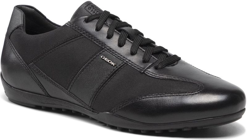 Geox - U Wells A - Sneakers - Zwart - Ademend - Vetersluiting