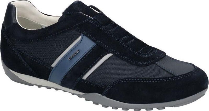 Geox - U WELLS A - Sneakers - Zwart - Leer