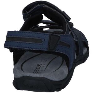 Geox - Strada - Sandalen - Zwart - Leer