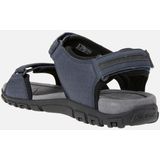 Geox - Strada - Sandalen - Zwart - Leer