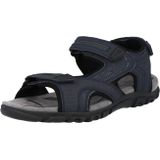 Geox - Strada - Sandalen - Zwart - Leer