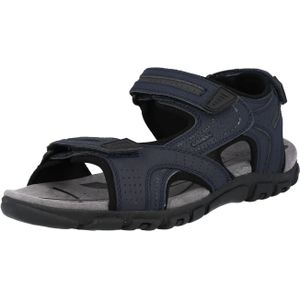 Geox - Strada - Sandalen - Zwart - Leer