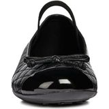 Geox - Plie - Ballerina's - Zwart - Rubber - Ademend