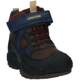 Trekking - Kinderschoenen - Bruin/Navy - Warme Voering - Klittenbandsluiting