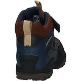 Trekking - Kinderschoenen - Bruin/Navy - Warme Voering - Klittenbandsluiting