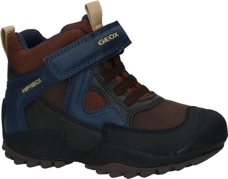 Trekking - Kinderschoenen - Bruin/Navy - Warme Voering - Klittenbandsluiting