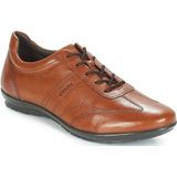GEOX - SYMBOL - Veterschoenen - COGNAC - Leer