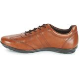 GEOX - SYMBOL - Veterschoenen - COGNAC - Leer