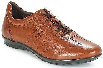 GEOX - SYMBOL - Veterschoenen - COGNAC - Leer